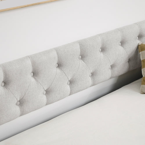 Beige Tufted Sofa Bed
