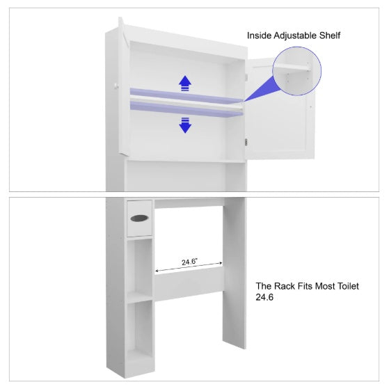 White Farmhouse Storage Cabinet