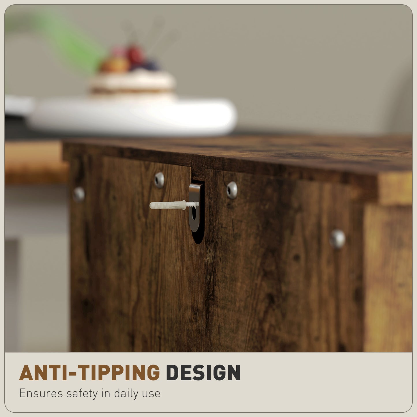 Vertical File Cabinet with 3 Drawers