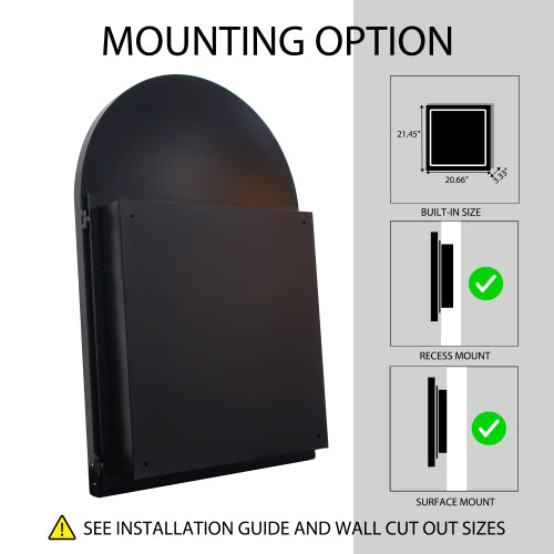 Matte Black Medicine Cabinet