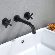 Wall-mounted Bathroom Faucet Elegant Contemporary Style