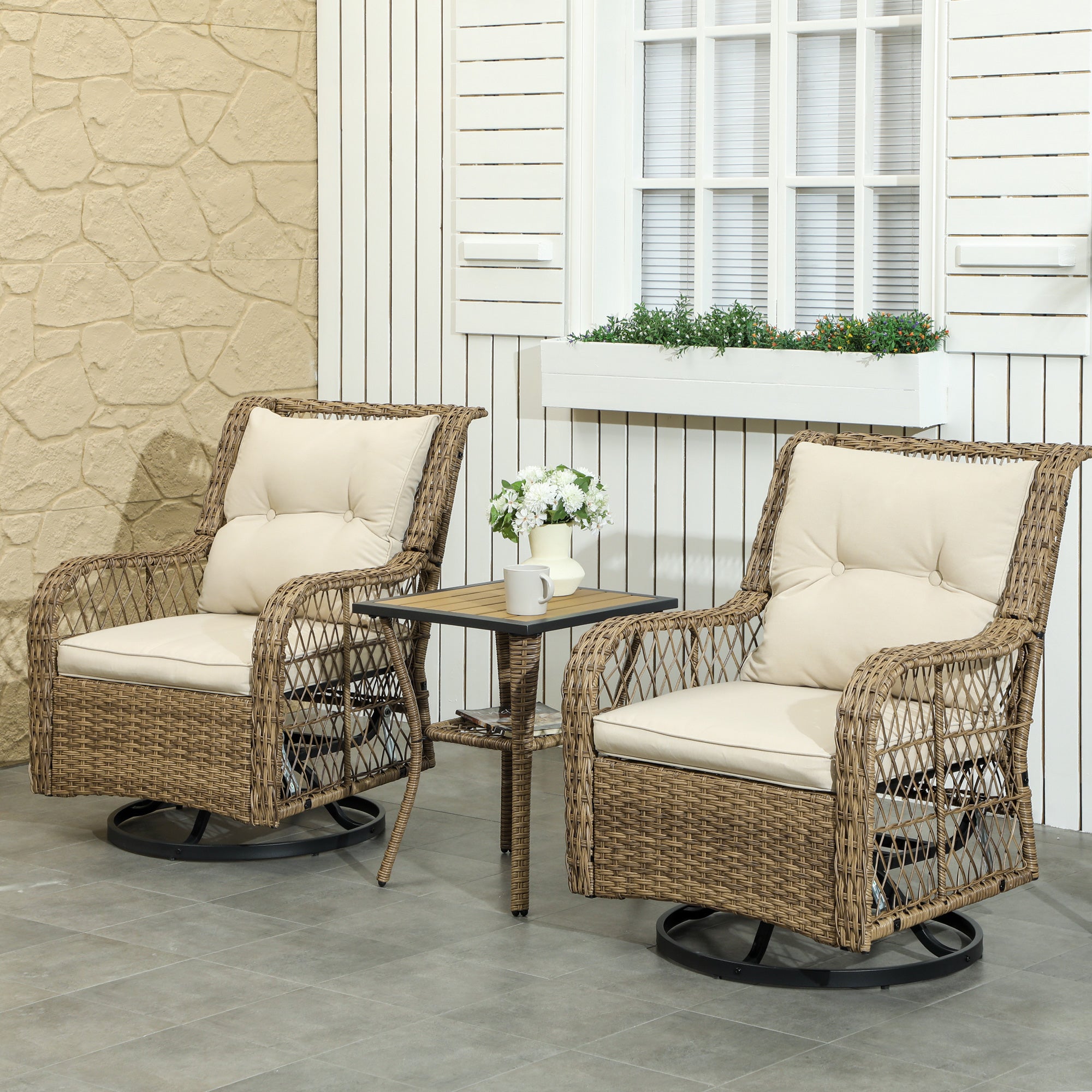 Three-Piece Patio Bistro Set
