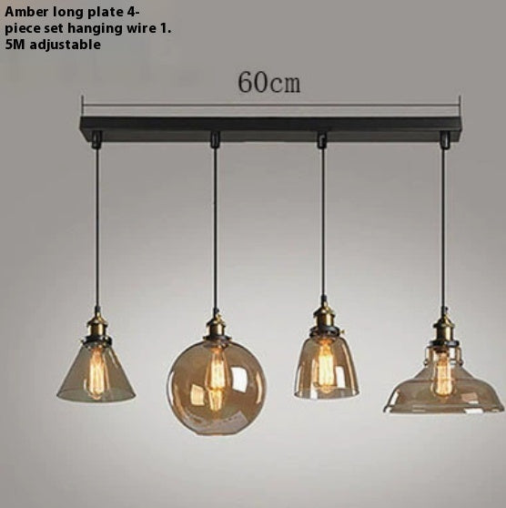 Transparent Glass Nordic Chandelier