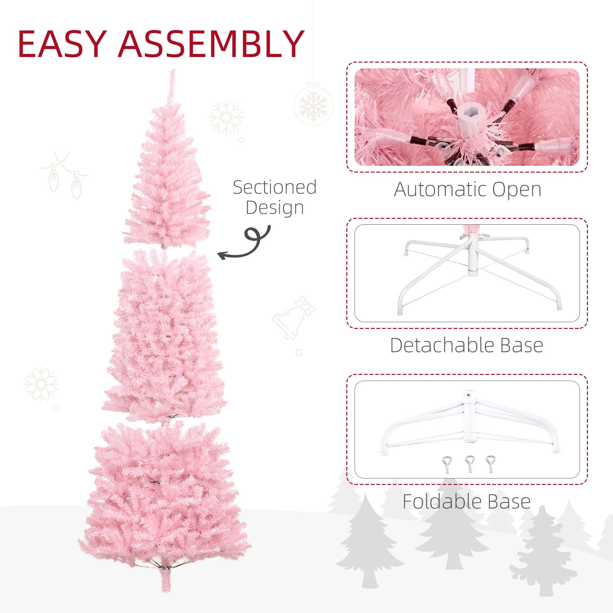 Pink Slim Douglas Fir Tree