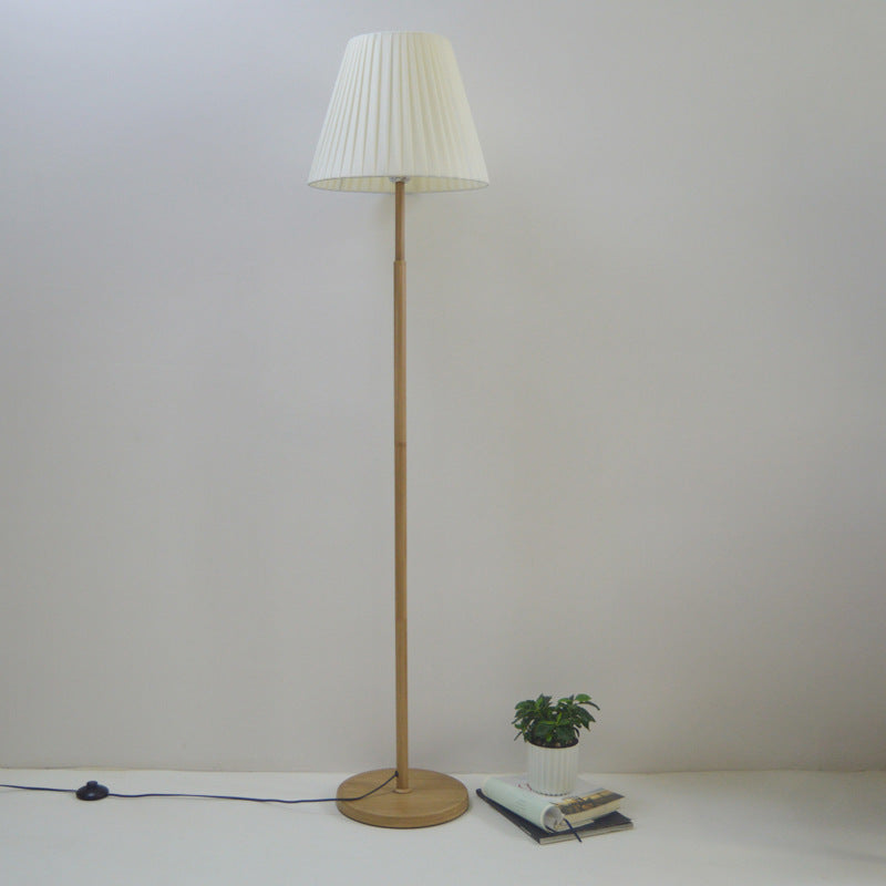 Fabric Warm Vertical Floor Lamp