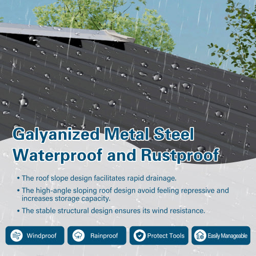Metal Garden Storage Shed