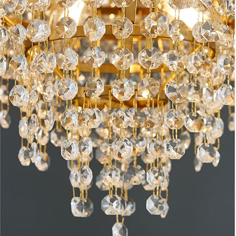 Crystal Stainless Steel Chandelier