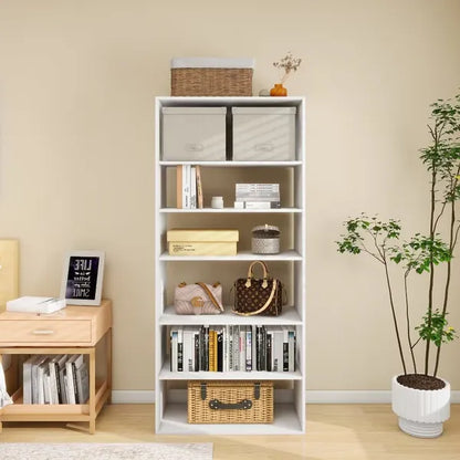 70.2"H Livelylodge Wooden Modular Closet System :Closet Organizer Modern Open Wardrobe Closet System For Bedroom&Coatroom White Finish For All Ages