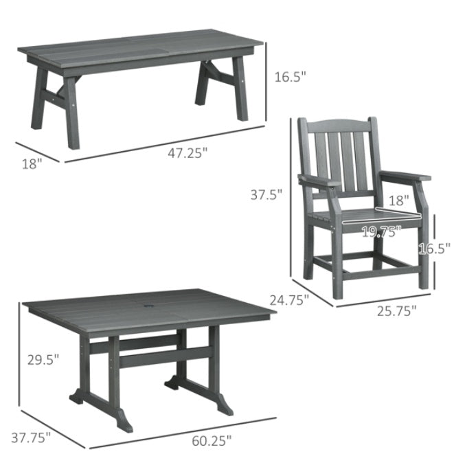 Conjunto de Muebles de Patio Pieces