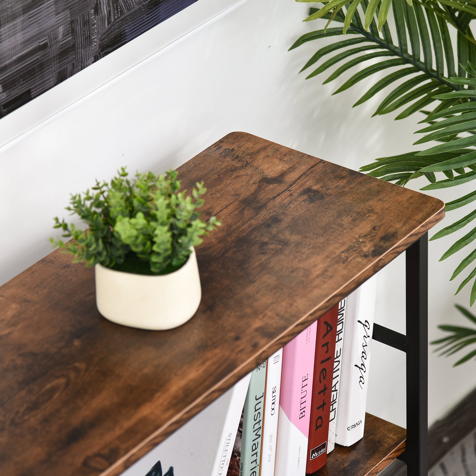 Rustic Metal Console Table