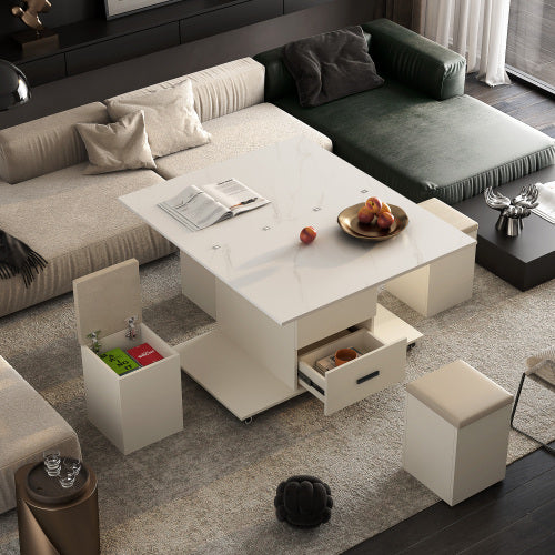 Lift-Up Coffee Table Set