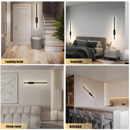 DecorBites™ Black LED Wall Sconce Minimalist Home Decor Light Fixture