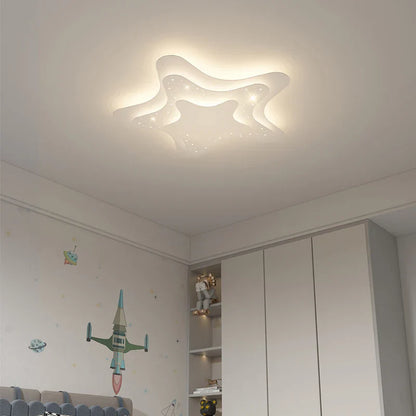 DecorBites™ Kids Room LED Chandelier - Stars and Moon Ceiling Lamp for Bedroom Nursery