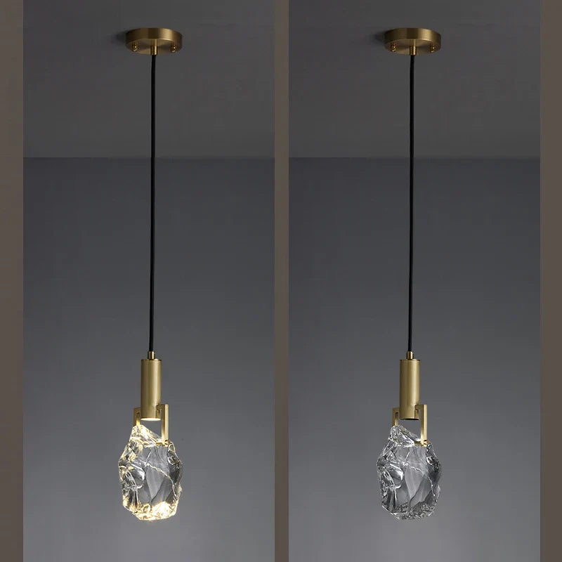 DecorBites™ Crystal Iron Bedside Chandelier: Nordic Light Luxury Post Modern Design