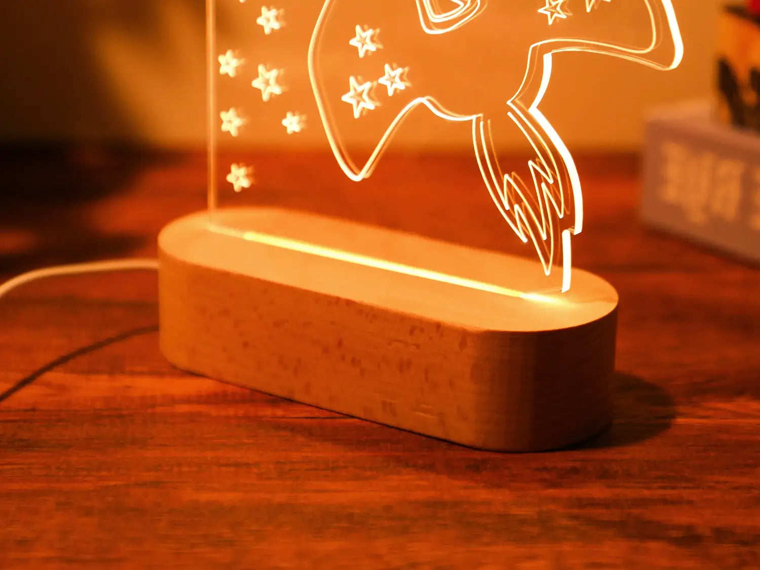 Decorbites™ Baby-Kinder-USB-Nachtlicht personalisierte Kinder-Namenslampe individuelles Kinderzimmer Neugeborenen-Schlafzimmer Heimdekoration