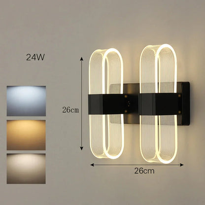 DecorBites™ Elliptical LED Wall Lamp for Home Decor Bedside Lighting in Bedroom Living Room