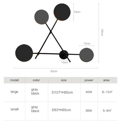 DecorBites™ LED Wall Lamp: Modern Nordic Interior Lighting for Living Room Bedroom Corridor