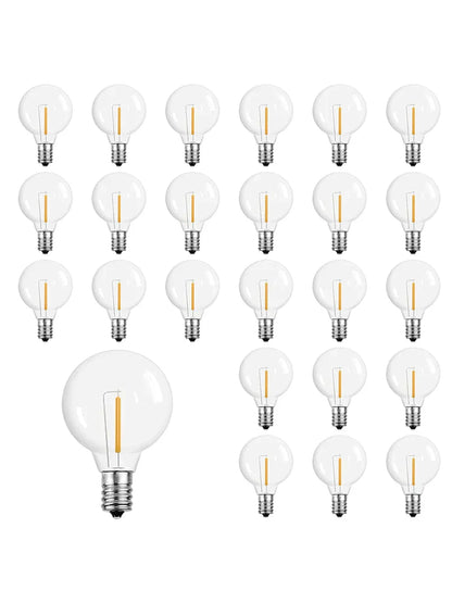 DecorBites™ LED G40 E12 Bulbs for Outdoor Garden Decor