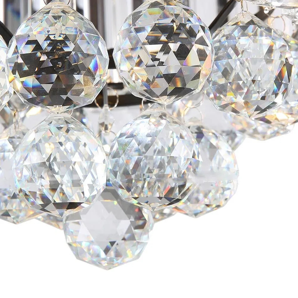 Ventilador de techo DecorBites™ Crystal con luz y control remoto, diseño de lujo de 52 pulgadas