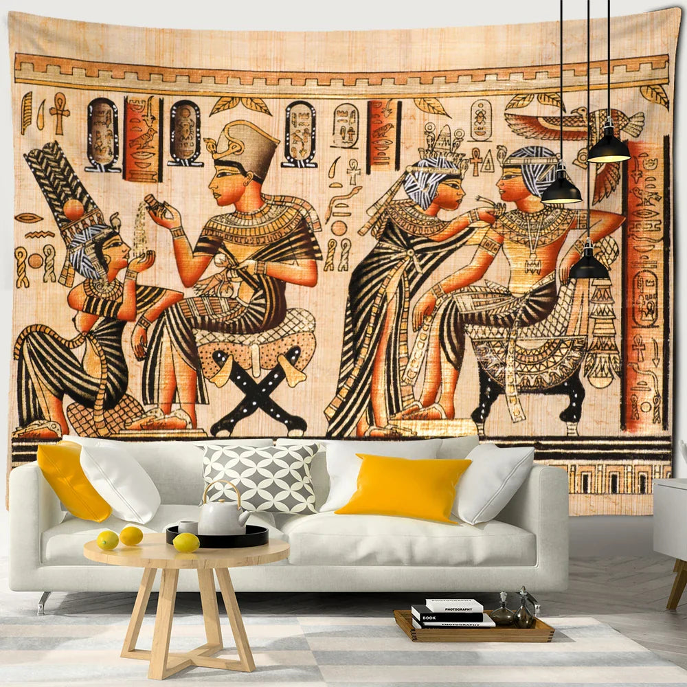 Ancient Egypt Pyramid Tapestry Wall Hanging by Decobites - Boho Home Decor Wizardry