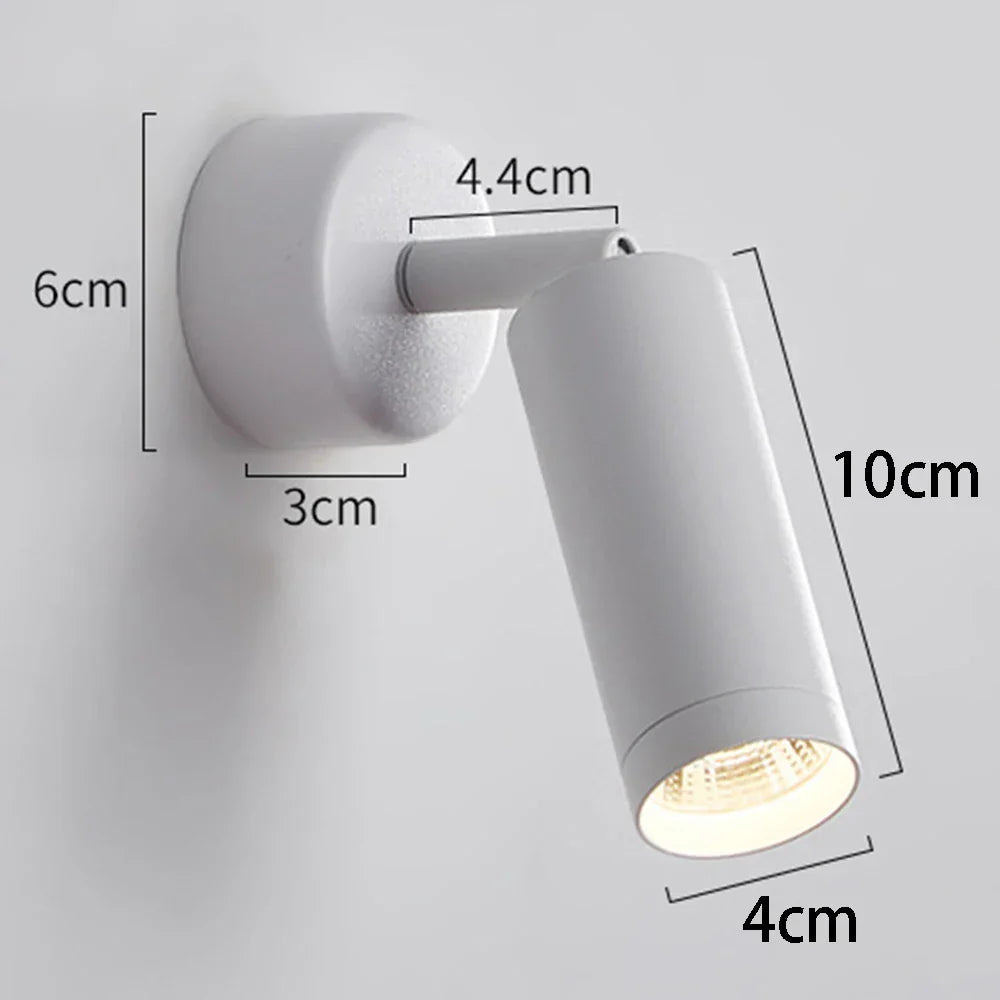 DecorBites™ Adjustable Metal Spotlight LED Wall Lamp Fixture - Indoor Wall Light
