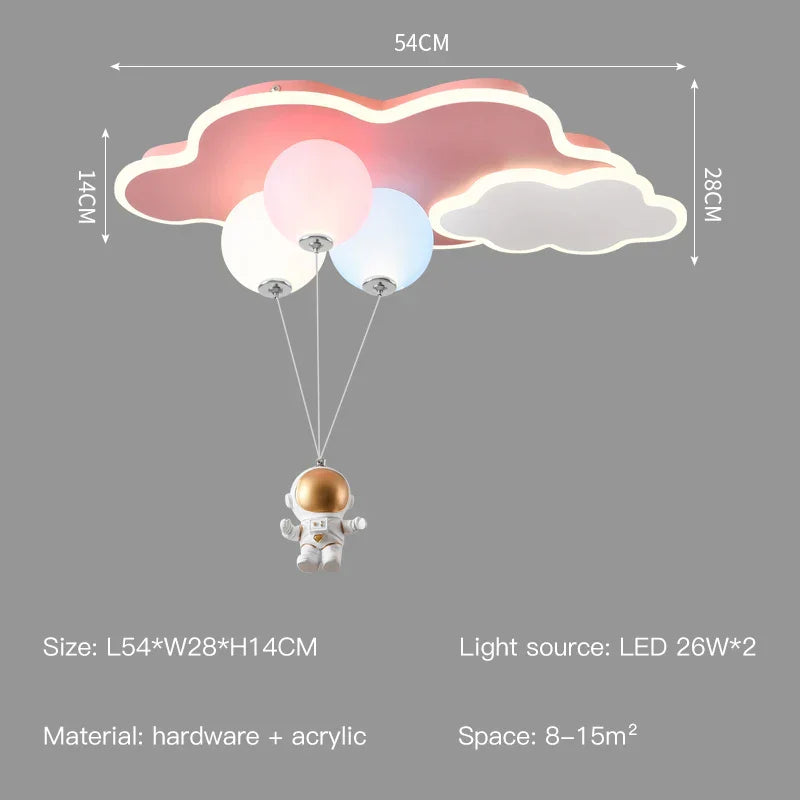Lámpara de Araña Decorbites™ para Niños Nube/Aeronave con Control Remoto - Solución de Iluminación Interior