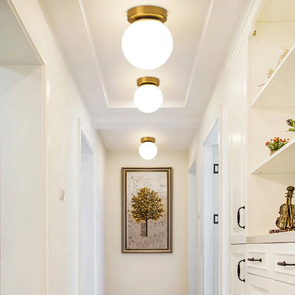 ديكوربايتس™ - مصباح سقف على شكل كرة زجاجية لديكور غرفة النوم العصرية