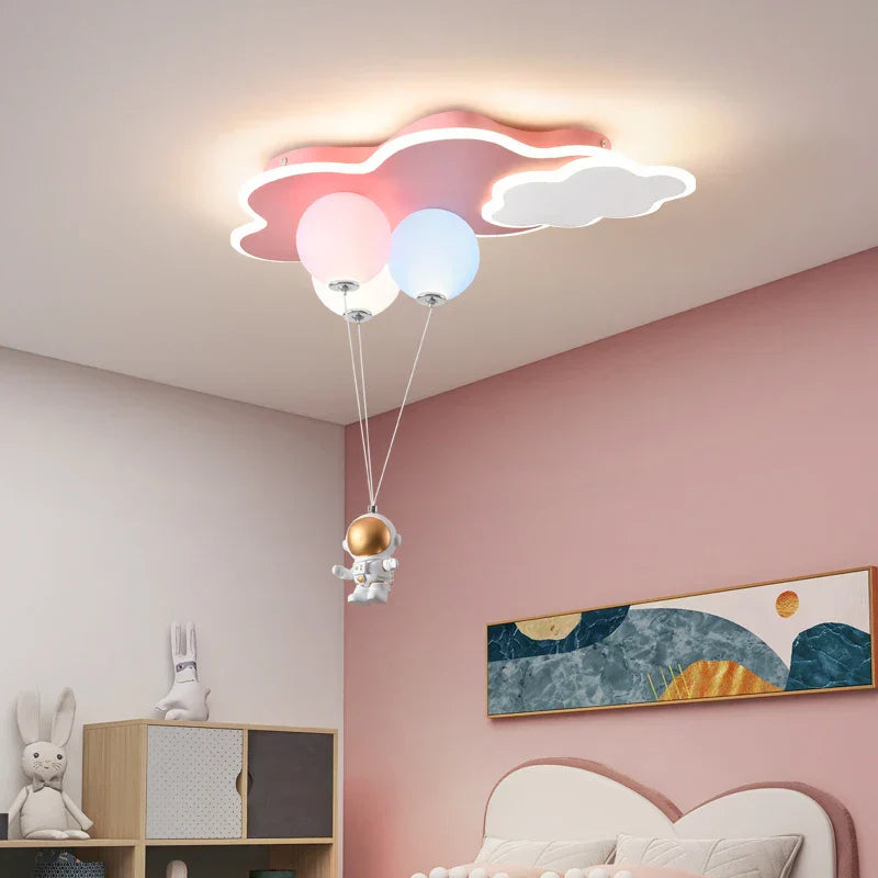 DecorBites™ Kids Cloud/Aircraft Chandelier with Remote Control - Interior Lighting Solution