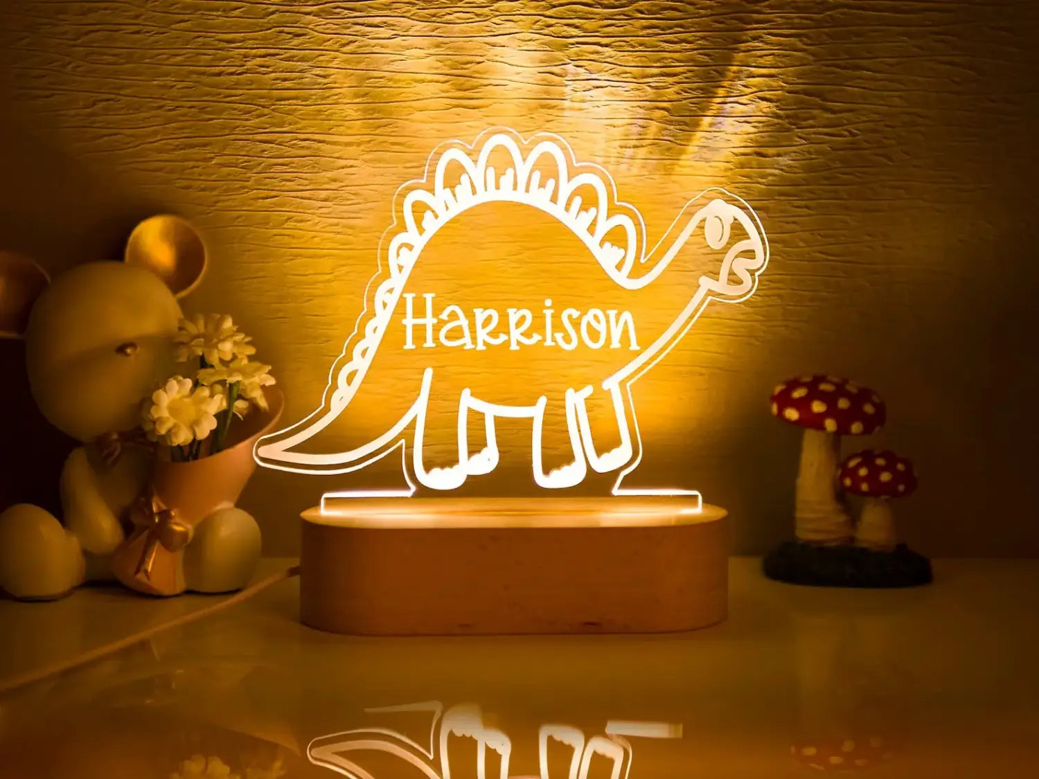 Decorbites™ Baby-Kinder-USB-Nachtlicht personalisierte Kinder-Namenslampe individuelles Kinderzimmer Neugeborenen-Schlafzimmer Heimdekoration