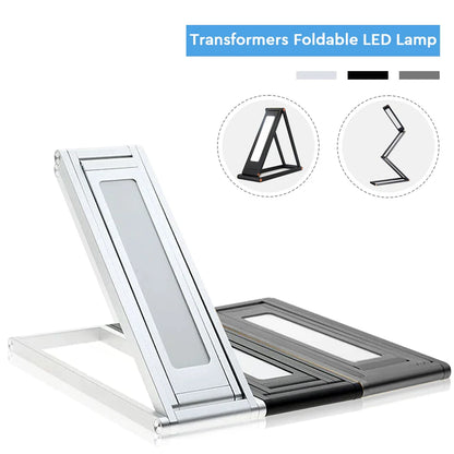 DecorBites™ Dimmable LED Desk Lamp - Portable, Foldable, USB Charging, Energy Saving for Study & Work
