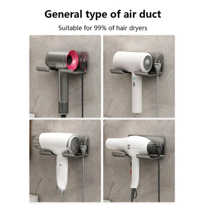 DecorBites™ Hair Dryer Holder and Bathroom Shelves with Storage Box