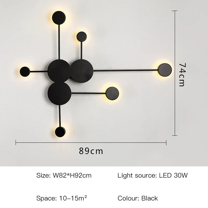 DecorBites™ LED Wall Lamp: Modern Nordic Interior Lighting for Living Room Bedroom Corridor