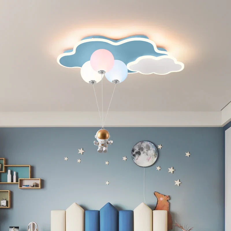 DecorBites™ Kids Cloud/Aircraft Chandelier with Remote Control - Interior Lighting Solution