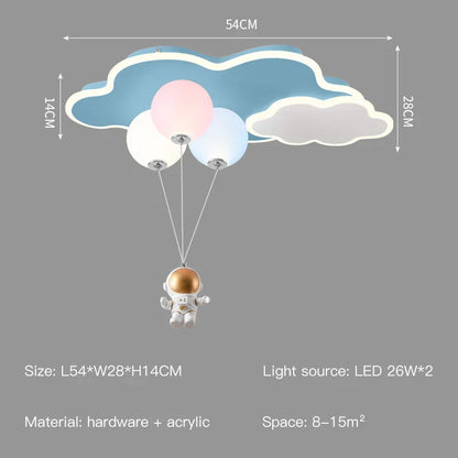 DecorBites™ Kids Cloud/Aircraft Chandelier with Remote Control - Interior Lighting Solution
