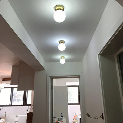 ديكوربايتس™ - مصباح سقف على شكل كرة زجاجية لديكور غرفة النوم العصرية