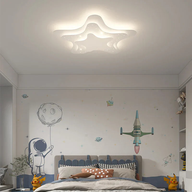 Lámpara de techo LED para habitación de niños Decorbites™ - Estrellas y luna para dormitorio y guardería