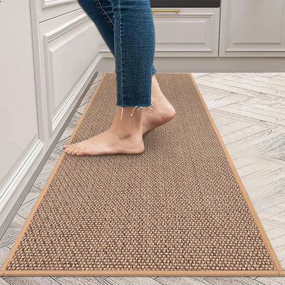 ADIAC Linen Weave Anti-Slip Kitchen Mat