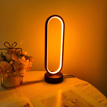 AHFECTNY LED Dimmable Ring Table Lamp