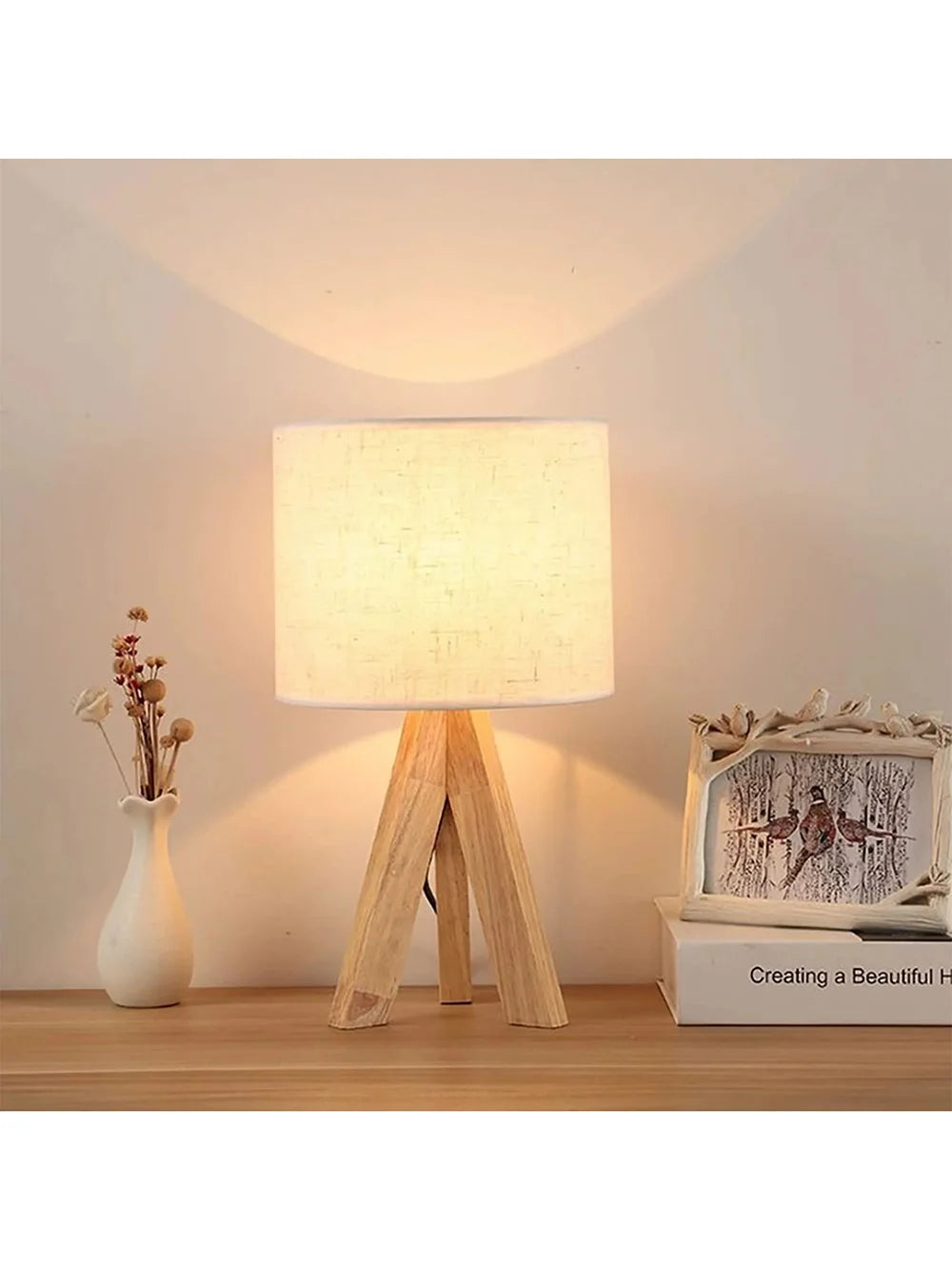 ASCELINA Nordic Fabric Table Lamp