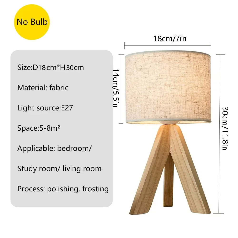 ASCELINA Nordic Fabric Table Lamp