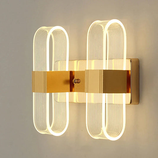 DecorBites™ Elliptical LED Wall Lamp for Home Decor Bedside Lighting in Bedroom Living Room