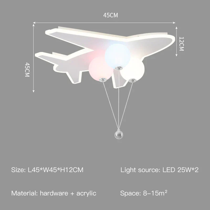DecorBites™ Kids Cloud/Aircraft Chandelier with Remote Control - Interior Lighting Solution