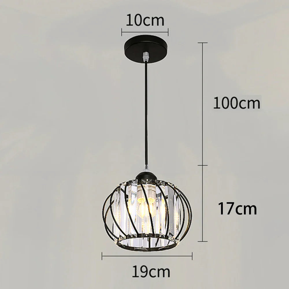 Lámpara de techo de cristal DecorBites™: Nórdica moderna K9, lámpara de interior para pasillo, dormitorio, comedor.