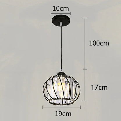 Lámpara de techo de cristal DecorBites™: Nórdica moderna K9, lámpara de interior para pasillo, dormitorio, comedor.