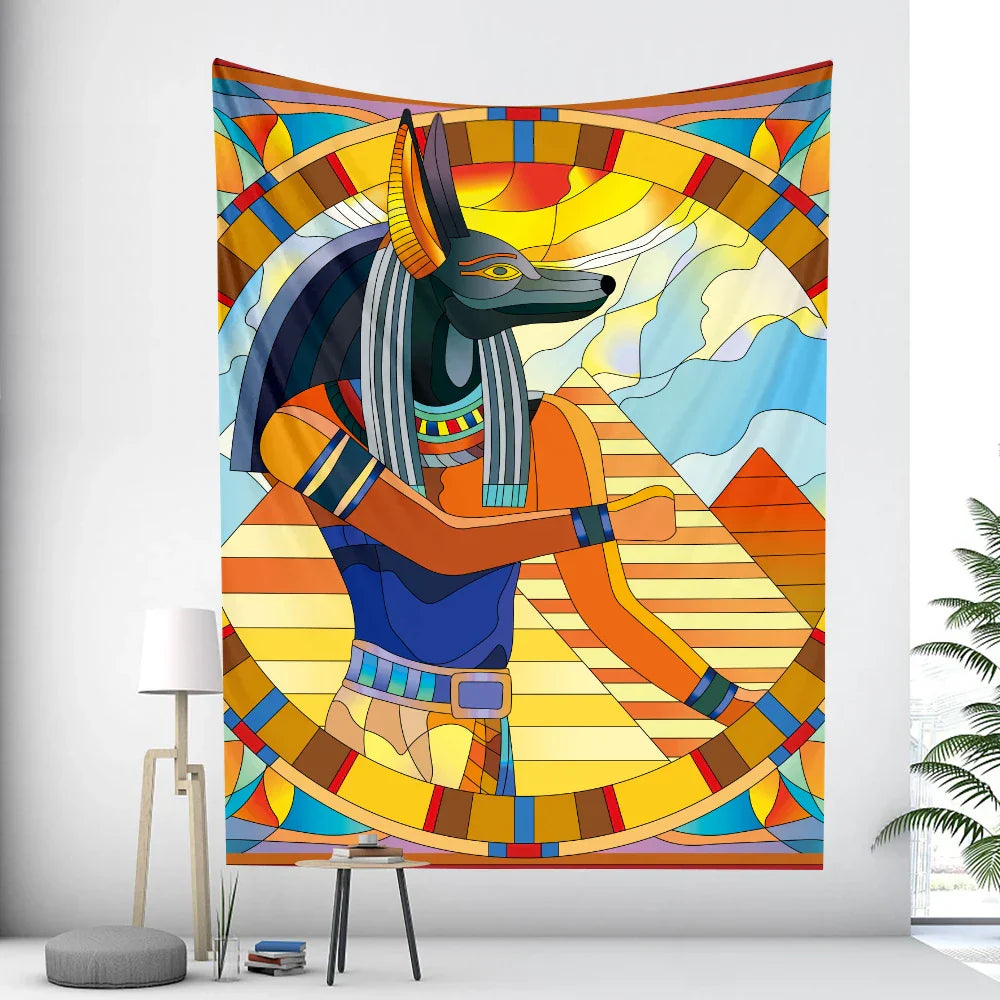 DecorBites™ Egyptian Psychedelic Murals Tapestry Wall Hanging Hippie Bohemian Tarot Decor