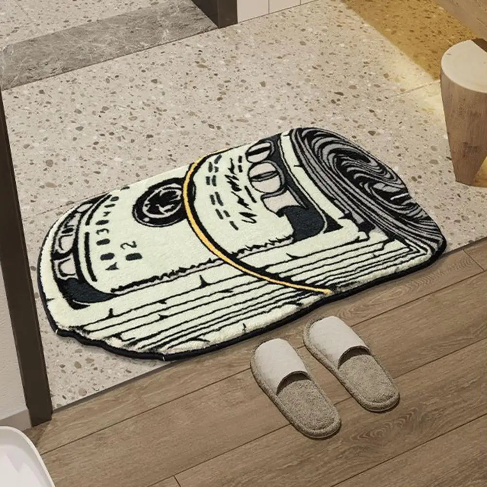 Absorbent Money Pattern Floor Mat