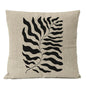 Abstract Black Boho Pillow Cover