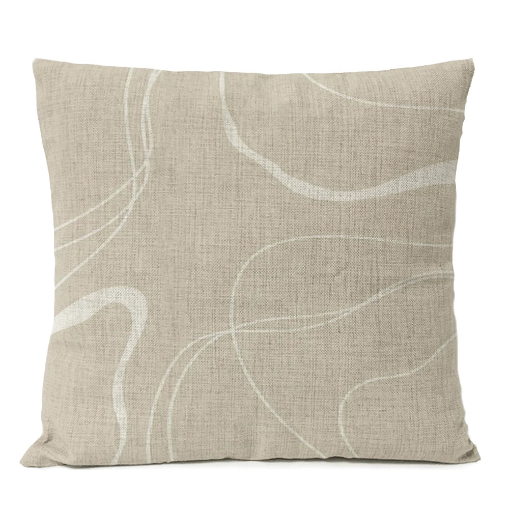 Abstract Black Boho Pillow Cover