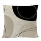 Abstract Black Geometric Pillow Cover