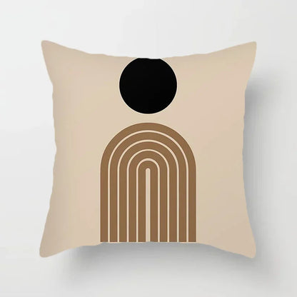 Abstract Line Pattern Cushion Cover